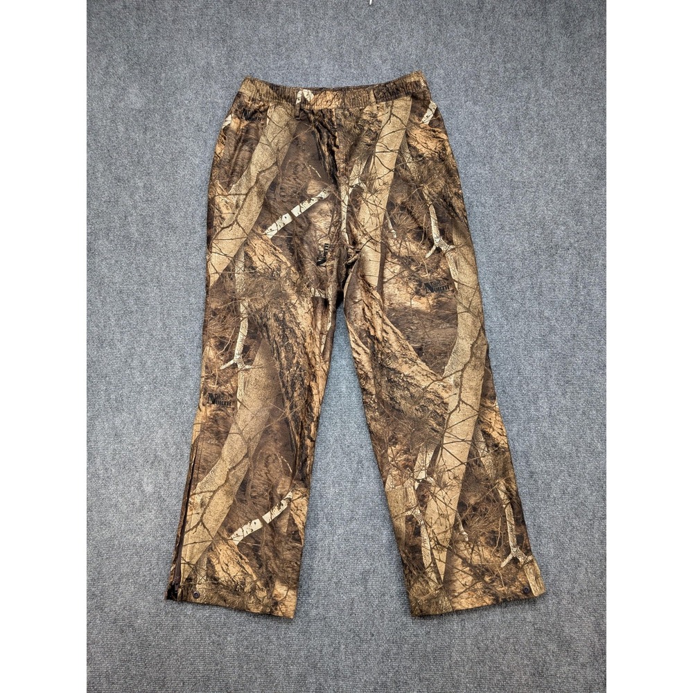 Gamehide Pants Mens Medium Camo‎ Hush Hide Silent Hunting Outdoor Zip Side